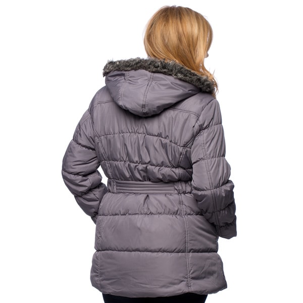 juniors long puffer coat