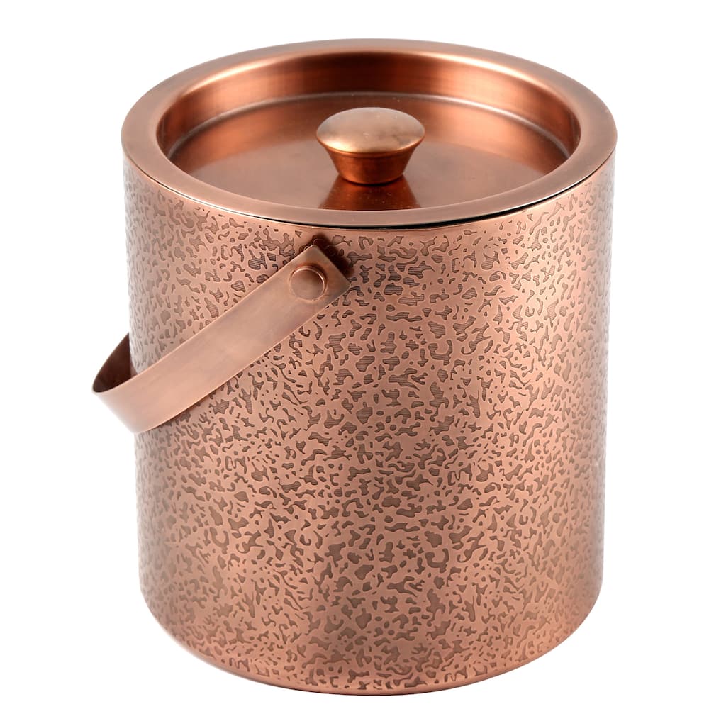 Cambridge Silversmiths Kerry Copper Etched 3-Quart Ice Bucket
