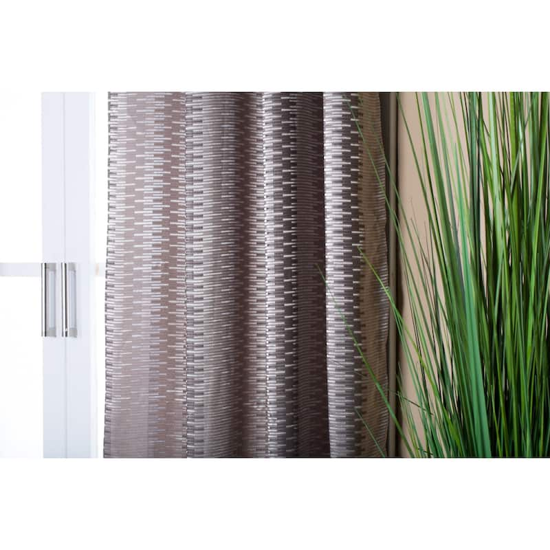 Lambrequin Cosmopolitan Jacquard Curtain Panel - 54 x 96 - 54 x 96