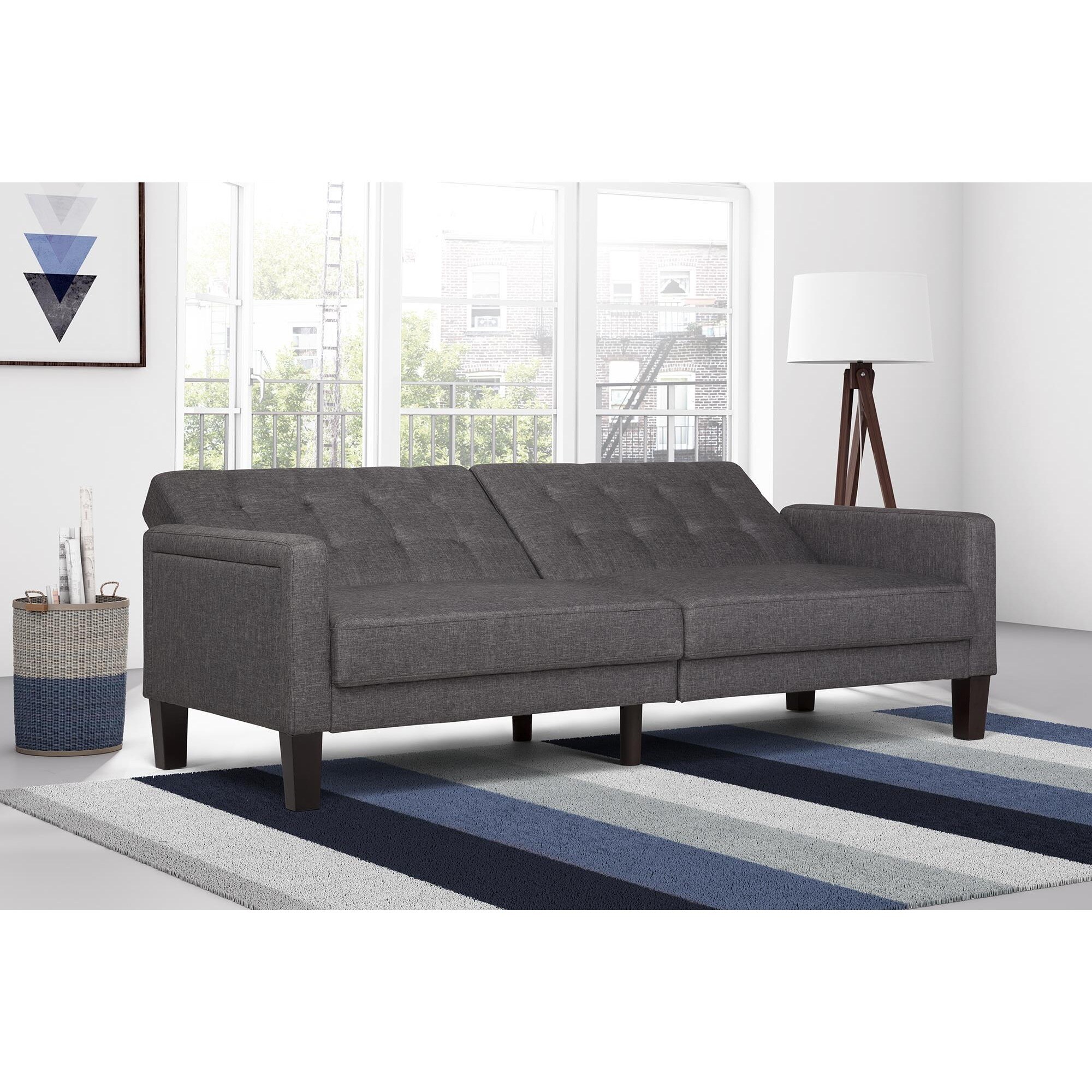 Dhp Grey Paris Futon
