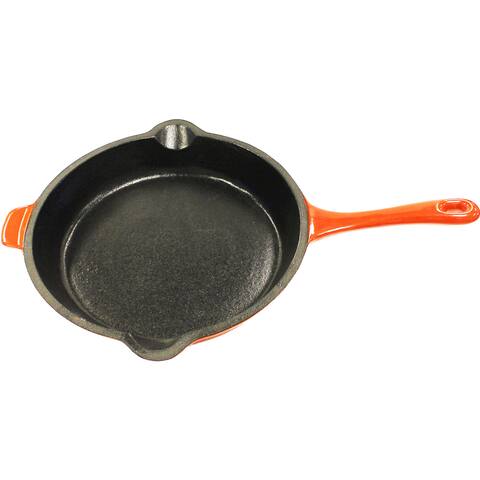 Neo 10-inch Orange Cast Iron Fry Pan