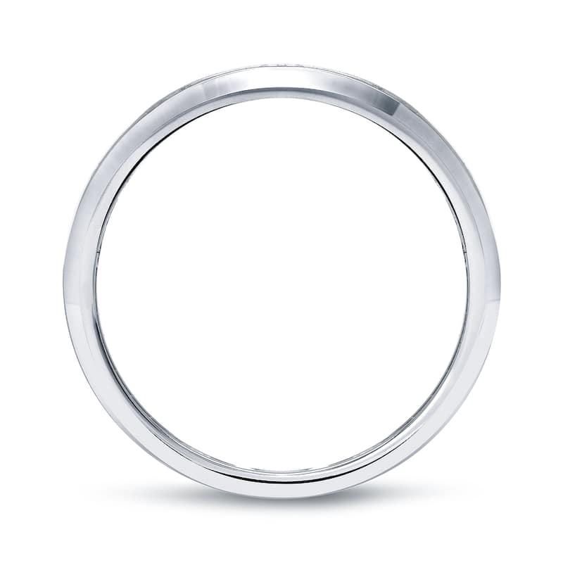 Auriya 14k Gold 1/5ctw Princess Cut Diamond Channel Wedding Band