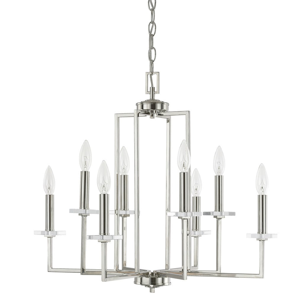 Morgan 8-light Polished Nickel Chandelier - Chandeliers For Bedrooms by Overstock.com
