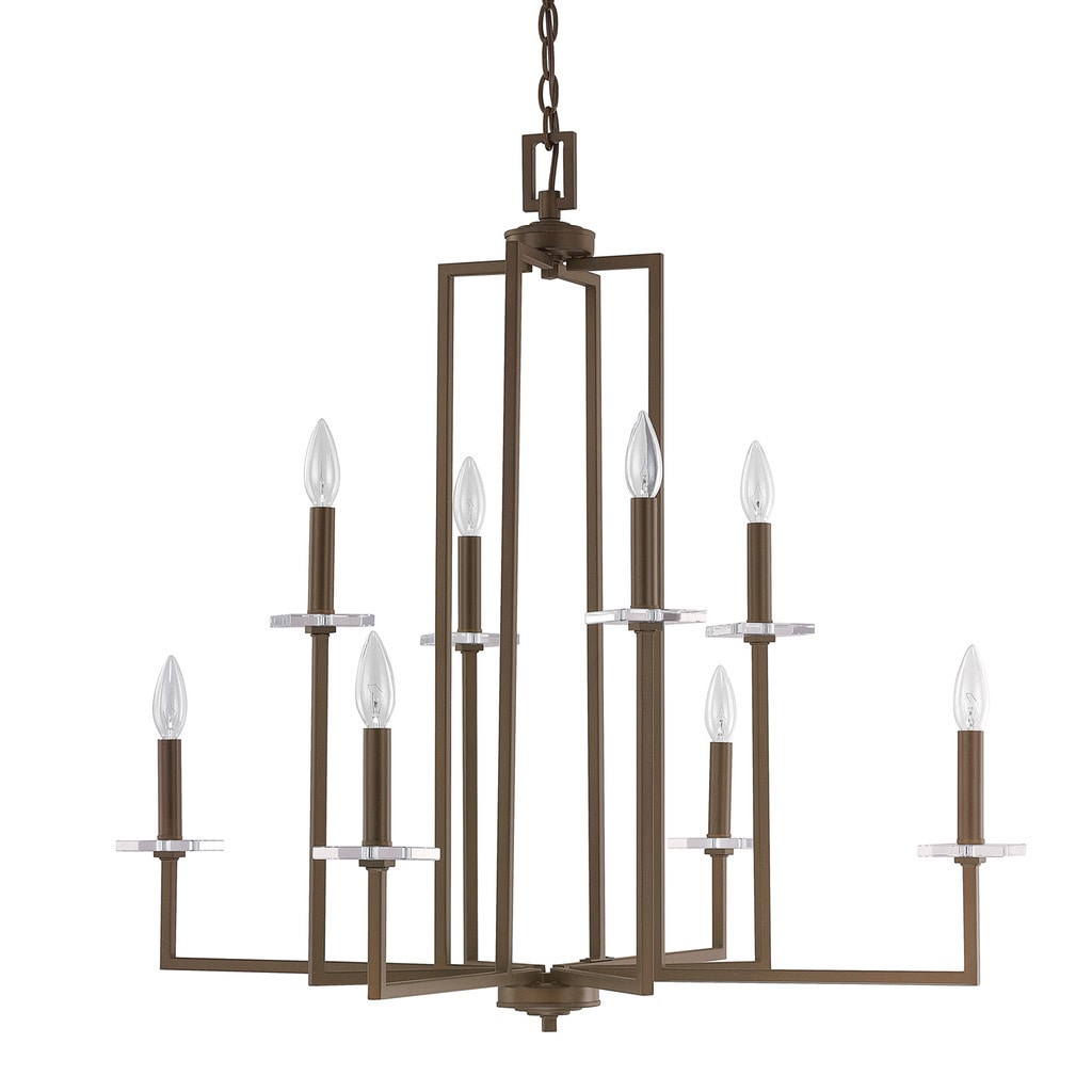 Morgan 8-light Burnished Bronze Chandelier - Chandeliers For Bedrooms by Overstock.com