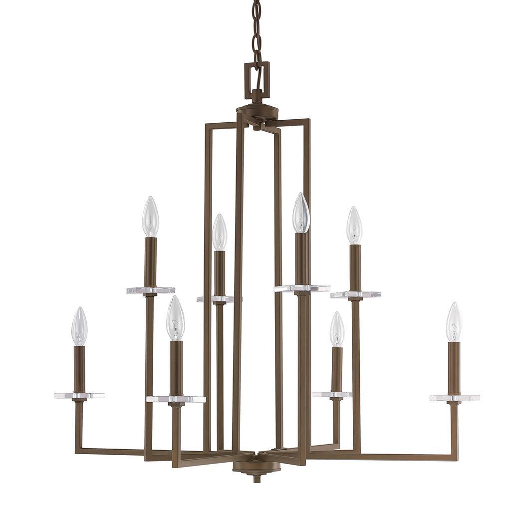 Morgan 8-light Burnished Bronze Chandelier