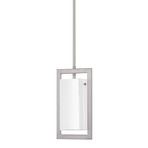 slide 1 of 1, Donny Osmond Tahoe 1-light Brushed Nickel Mini-Pendant - Brushed Nickel