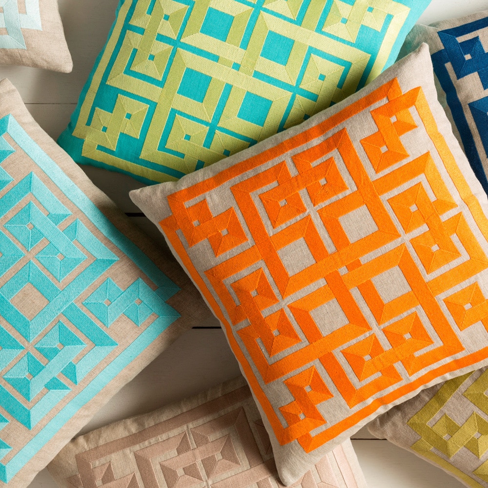 Decorative Felipe 22-inch Geometric Pillow