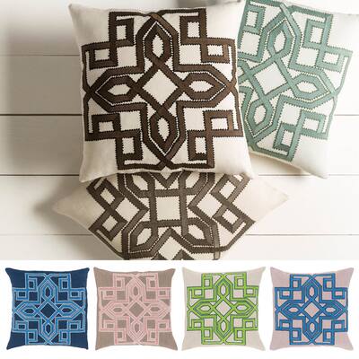 Decorative 22-inch Garcia Geometric Pillow