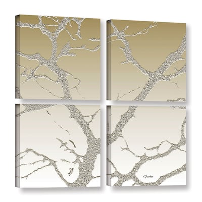 ArtWall Linda Parker 'Morning Light On Tree' 4 Piece Gallery-wrapped Canvas Square Set - Multi