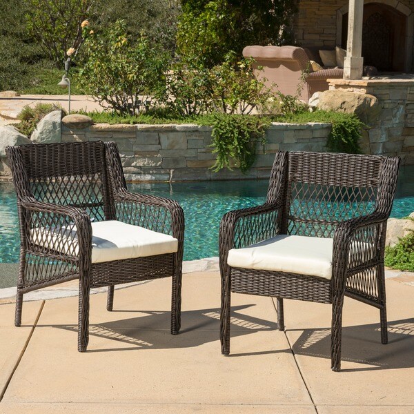 christopher knight home outdoor wicker dining chair