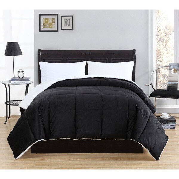 Caribbean Joe Micro Mink Reversible Down Alternative Comforter