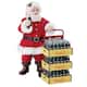 Kurt Adler 10.5-Inch Coca-Cola Santa with Delivery Cart Set of 2 Pieces