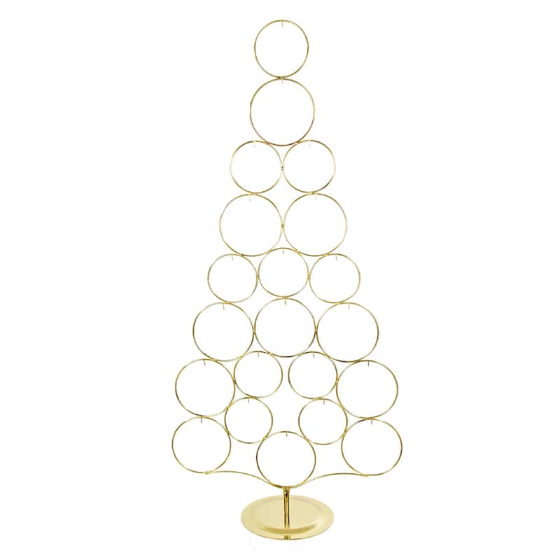 Kurt Adler 42-Inch Gold Metal Tree Rack