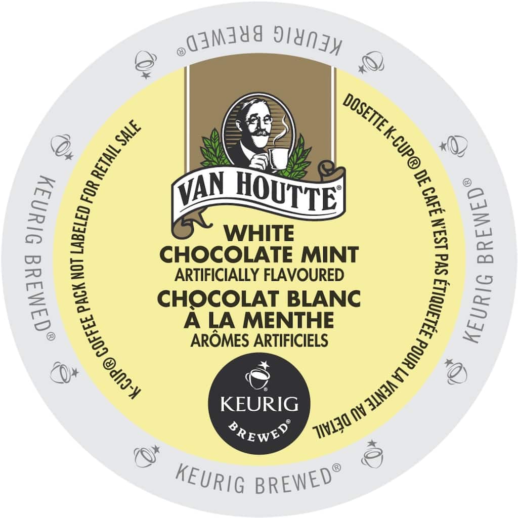 Van Houtte White Chocolate Mint K-Cup Portion Pack for Keurig Brewers