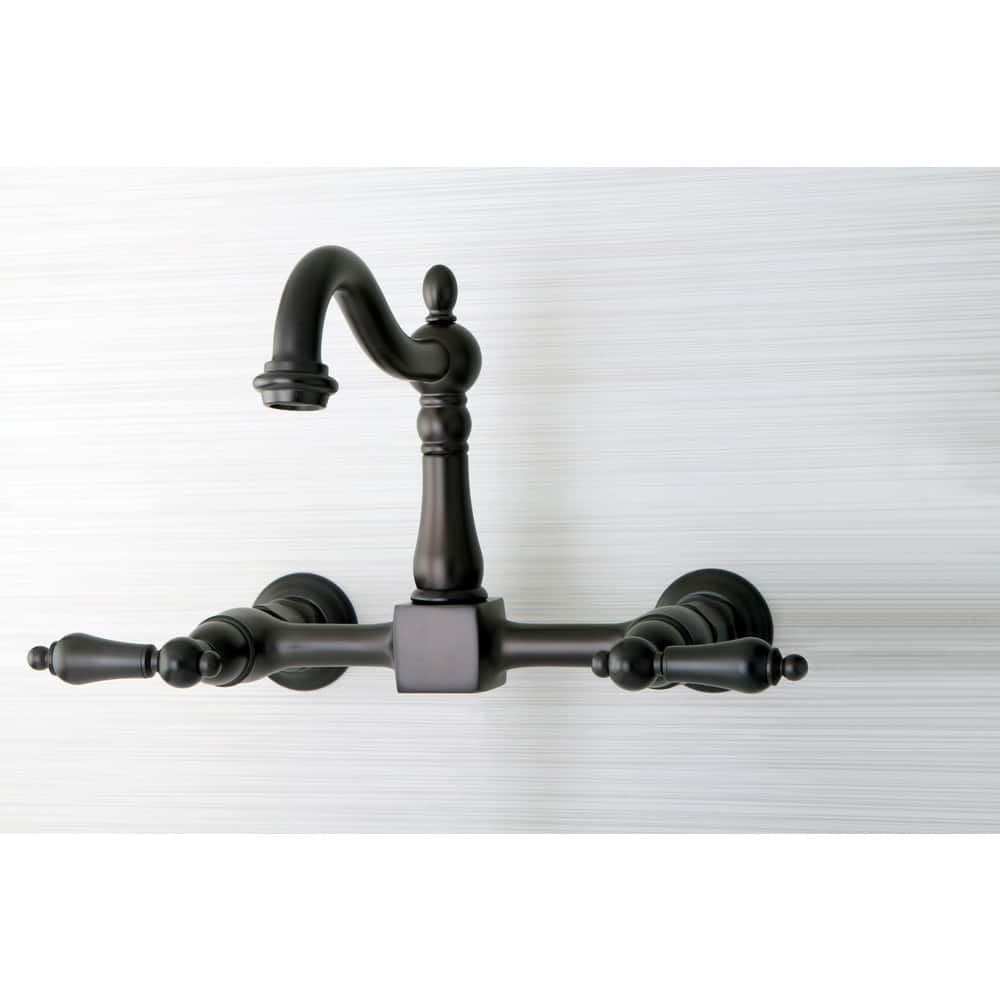 Kingston Brass Victorian Oil Rubbed Bronze Wall Mount Kitchen Faucet