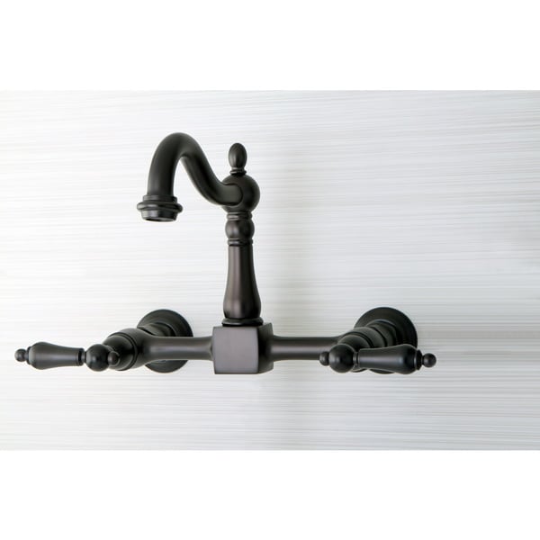 Victorian Wallmount Oil Rubbed Bronze Kitchen Faucet   17670035