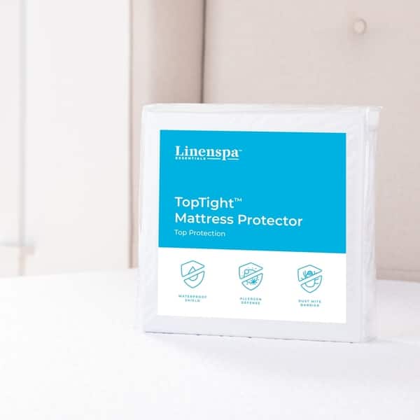 Linenspa TopTight Premium Mattress Protector by Linenspa - White
