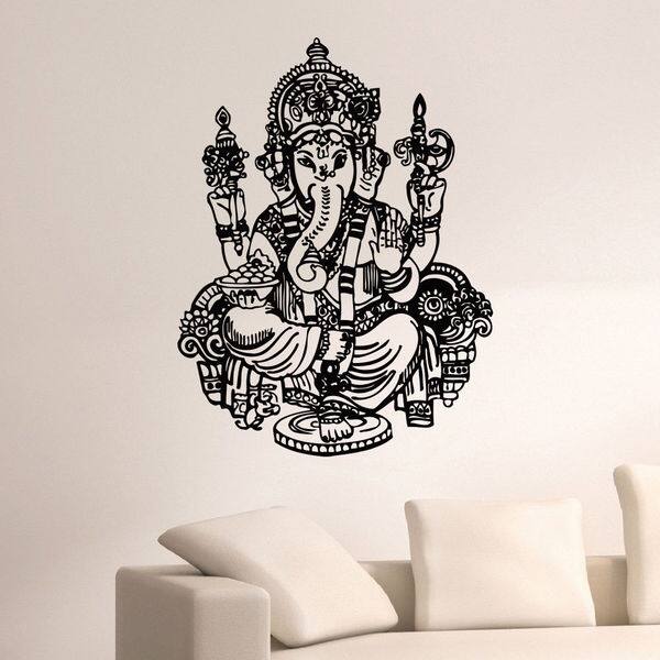 Ganesha Vinyl Wall Art Decal Sticker Overstock 10597380