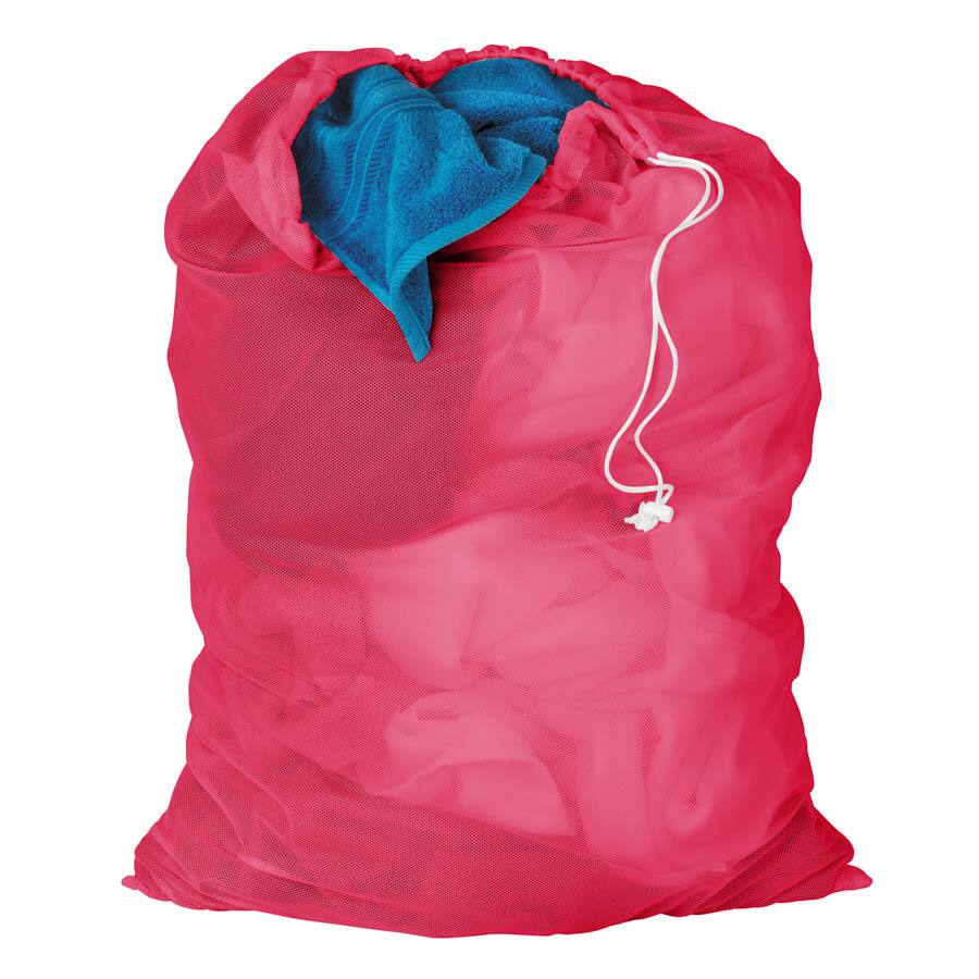 Honey Can Do Pink Mesh Laundry Bag 2-pack