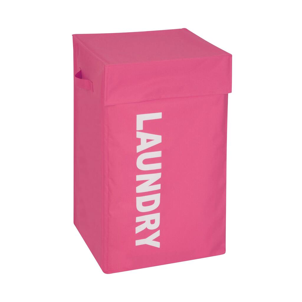 Honey Can Do Pink Graphic Hamper with Lid