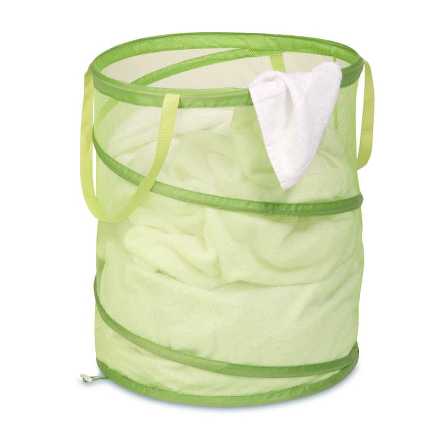 Honey Can Do Large Lime Green Mesh Pop Open Hamper