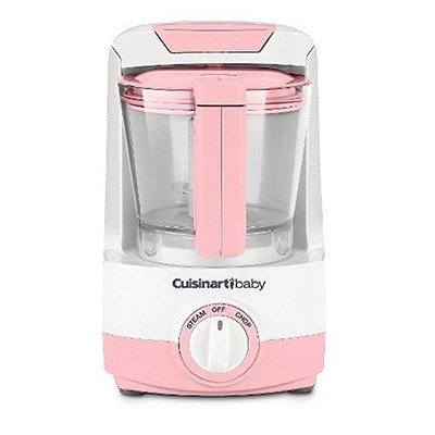 Cuisinart BFM-1000PK Pink Baby Food Maker and Bottle Warmer - Bed