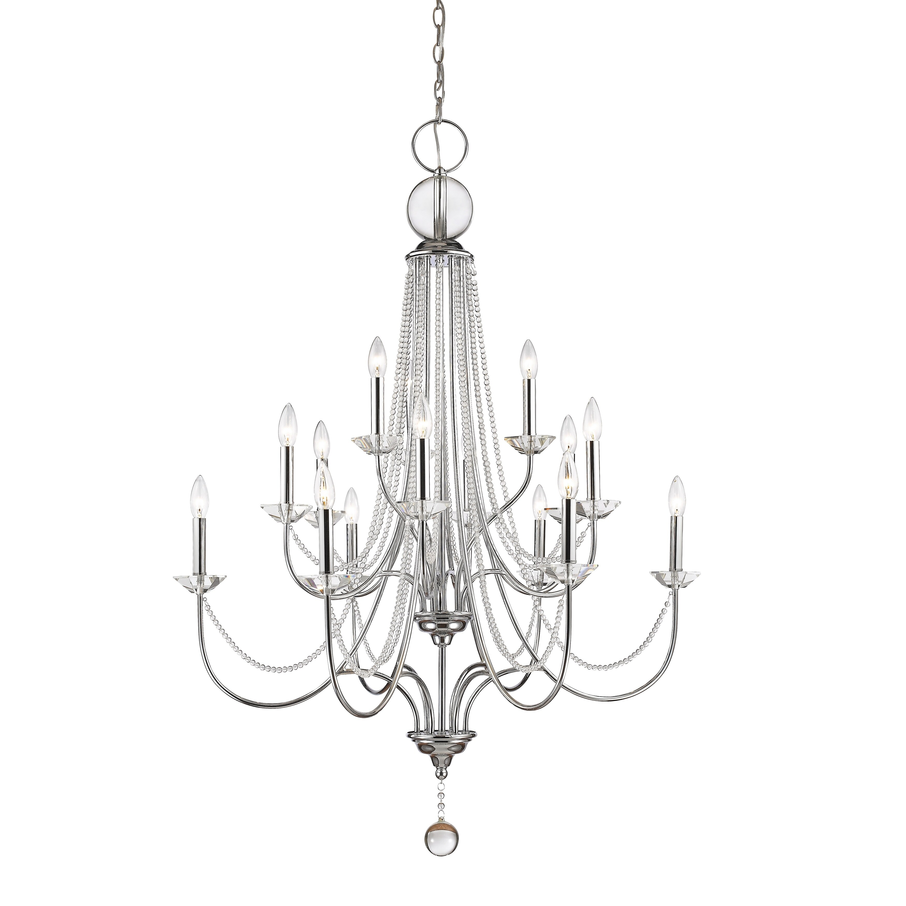 Avery Home Lighting Serenade 15-lights Chrome Chandelier (Lights) - Chandeliers For Bedrooms by Overstock.com