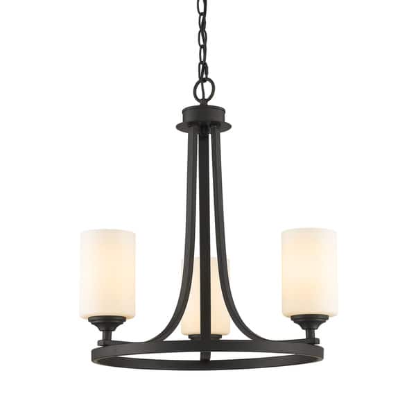 slide 1 of 1, Avery Home Lighting Bordeaux 3-lights Bronze Chandelier