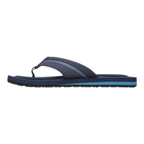 skechers navy blue flip flops