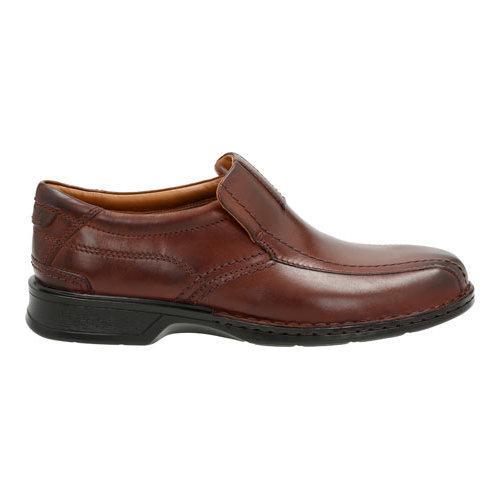Men's Clarks Escalade Step Slip-On Brown Full Grain Leather/Leather ...