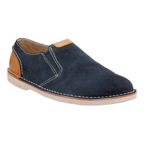 Men's Clarks Hinton Easy Slip On Blue Suede - Free Shipping Today ...
