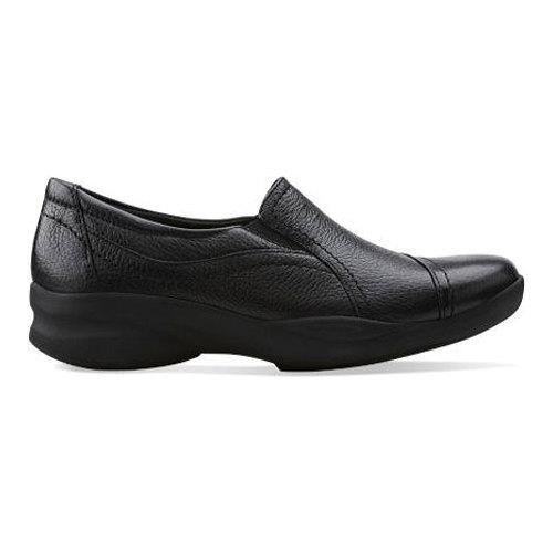 Women�s Clarks In Motion Kick Black Leather Overstock