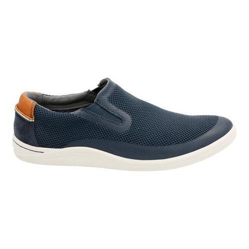 Men's Clarks Mapped Step Slip On Blue - Free Shipping Today - Overstock ...