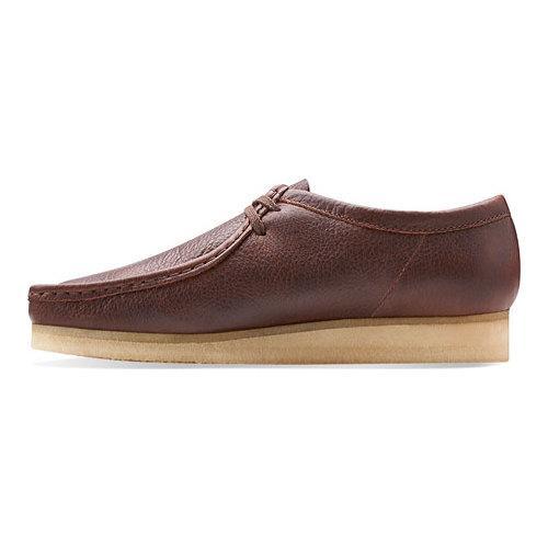 clarks wallabees brown leather