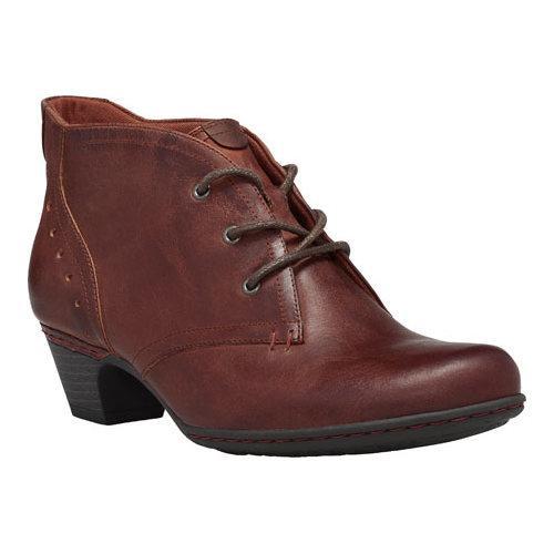 Women's Cobb Hill Aria Bootie Dark Red Leather - Free Shipping Today ...