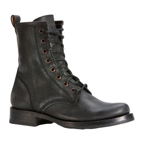 Women's Frye Veronica Combat Boot Black Leather - Free Shipping Today ...