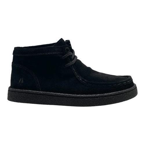 Boys' Hush Puppies Bridgeport 2 Chukka Boot Black Suede Free Shipping