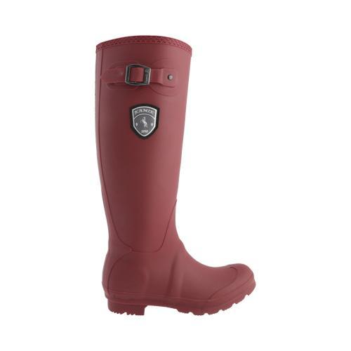 burgundy rain boots