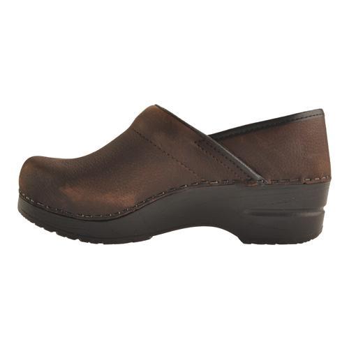 sanita brown clogs