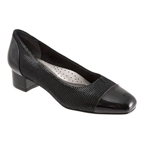 Women's Classic Pumps For Sale Trotters Women Danelle Black Patent Suede Lizard Leather/Pearlized Patent T1460 008 Buy Cheap Women's Classic Pumps For Sale Trotters Women Danelle Black Patent Suede Lizard Leather/Pearlized Patent T1460 008 Buy Cheap