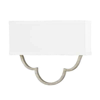 Blair 2-light Antique Silver Wall Sconce - Antique Silver