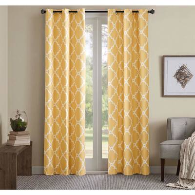 Buy Yellow Lattice Curtains Drapes Online At Overstock Our