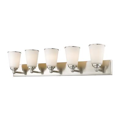 Avery Home Lighting Jarra 5-lights Brushed Nickel Vanity