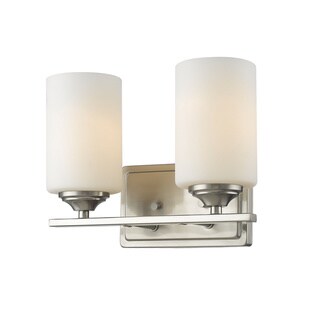 Avery Home Lighting Bordeaux 2-lights Brushed Nickel Vanity