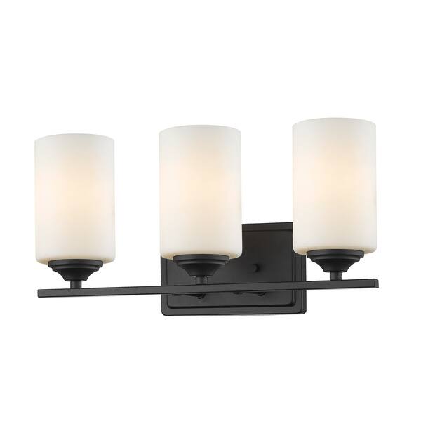 slide 1 of 1, Avery Home Lighting Bordeaux 3-lights Bronze Vanity