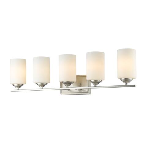 Avery Home Lighting Bordeaux 5-lights Brushed Nickel Vanity