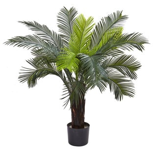 3-foot Cycas Tree Uv Resistant (indoor Outdoor) - Green - Bed Bath 