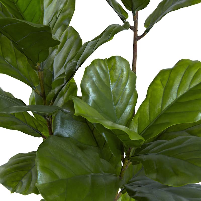 65-inch Fiddle Leaf Tree UV Resistant (Indoor/Outdoor) - Green