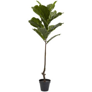 4-foot Fiddle Leaf Tree UV Resistant (Indoor/Outdoor)