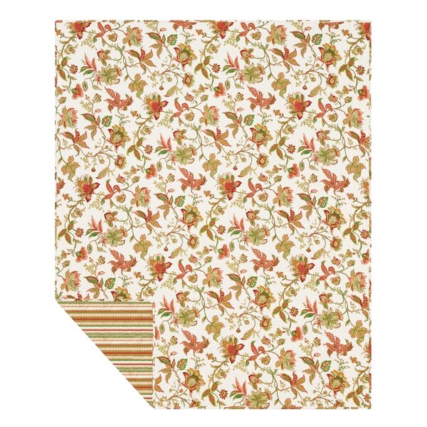 Jacobean Pink Throw